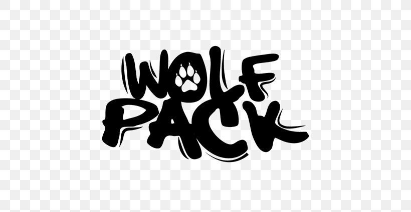 Gray Wolf Wolfpack Logo YouTube, PNG, 600x424px, Gray Wolf, Art, Black, Black And White, Brand Download Free