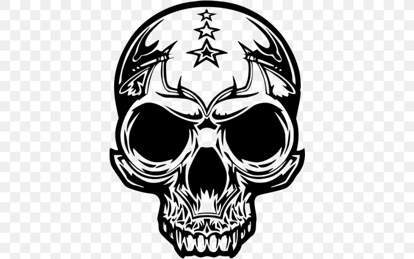 Logo Skull Color Decal, PNG, 512x512px, Logo, Black And White, Bone, Color, Decal Download Free