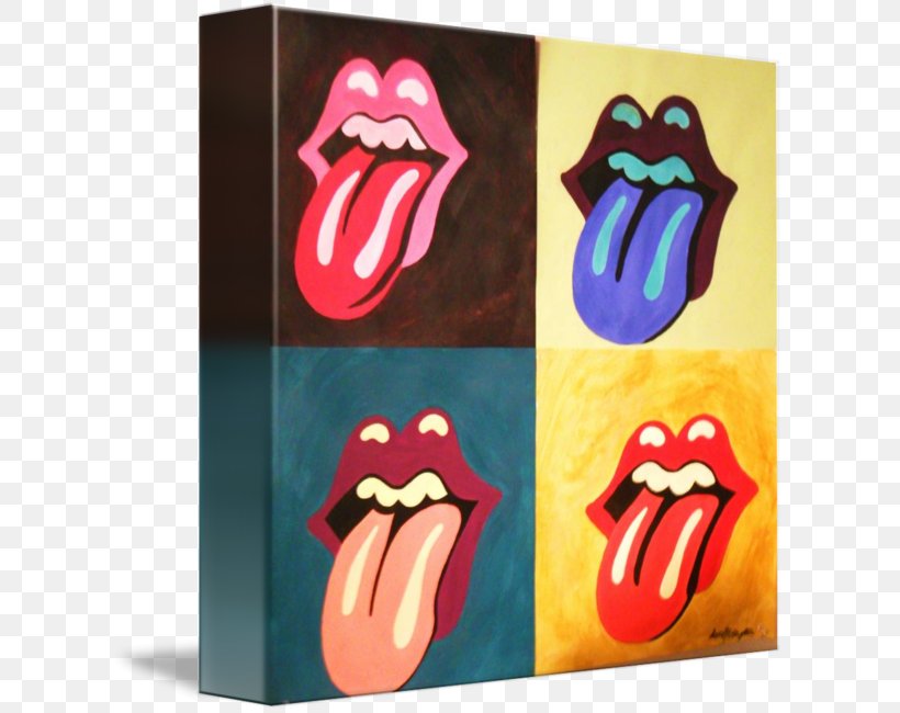 Pop Art The Rolling Stones Painting Imagekind, PNG, 613x650px, Art, Andy Warhol, Artist, Color Scheme, Complementary Colors Download Free