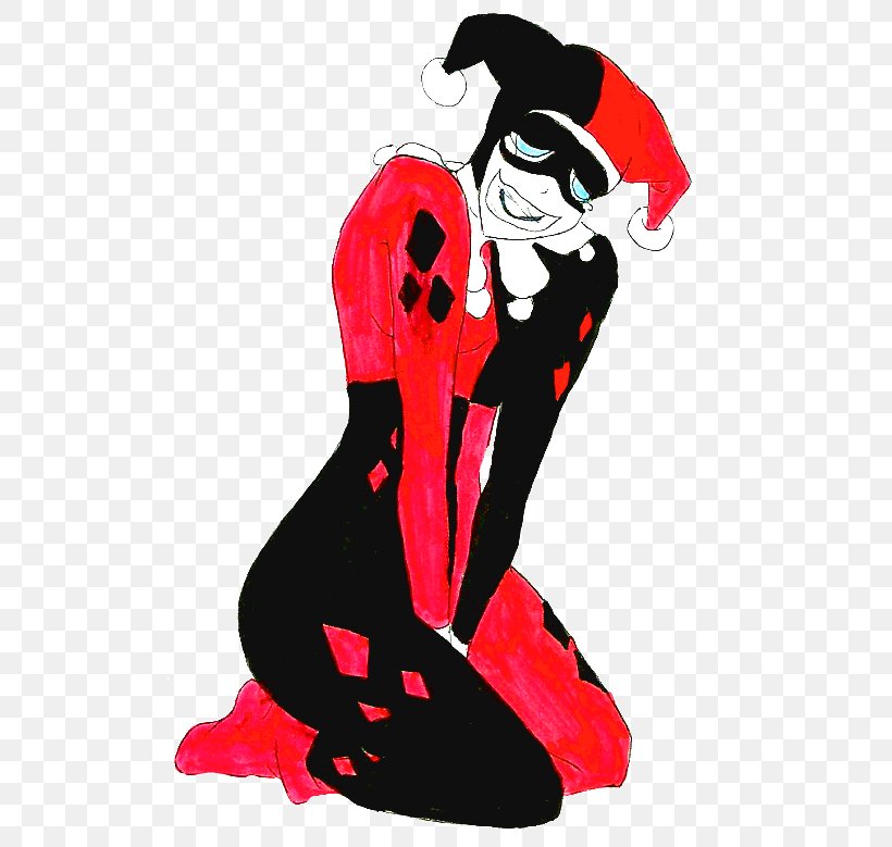 Harley Quinn Joker Poison Ivy Supervillain Batman: Arkham Knight, PNG, 512x779px, Watercolor, Cartoon, Flower, Frame, Heart Download Free