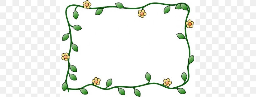 Picture Frame Flower Clip Art, PNG, 433x311px, Picture Frame, Area, Artwork, Border, Branch Download Free