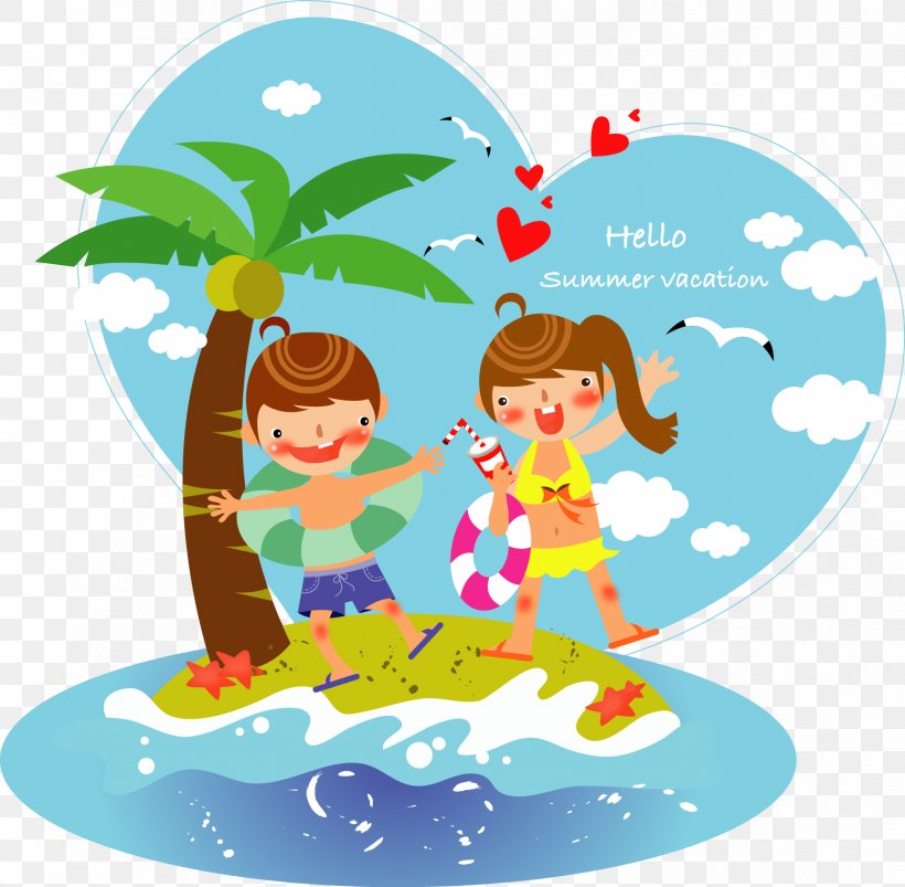 Vacation Summer Royalty-free Clip Art, PNG, 1727x1693px, Vacation, Area, Art, Cartoon, Child Download Free