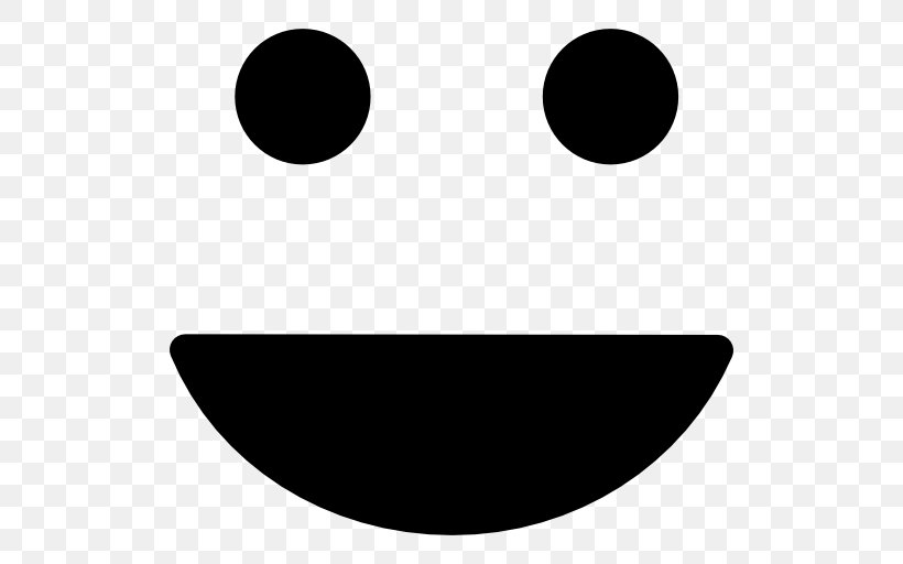 Emoticon Smiley Download Clip Art, PNG, 512x512px, Emoticon, Black, Black And White, Eye, Face Download Free