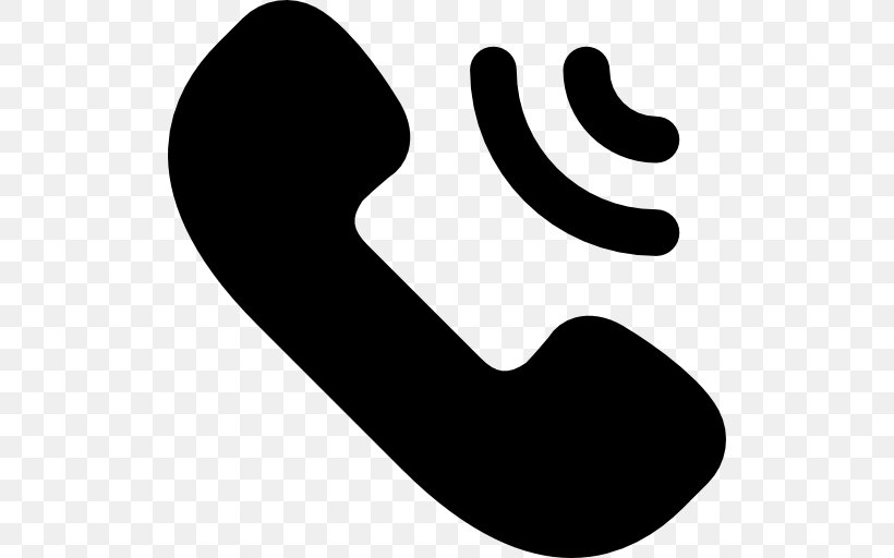 Telephone Call Download, PNG, 512x512px, Telephone Call, Black And White, Finger, Hand, Logo Download Free