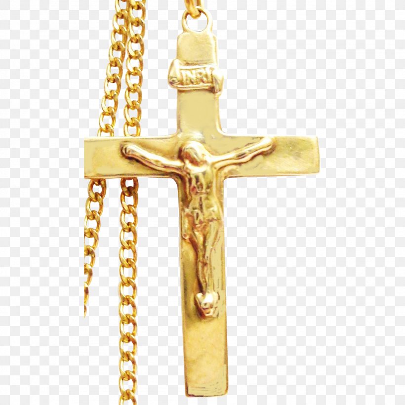 Crucifix Gold Christian Cross Cross Necklace, PNG, 1902x1902px, Crucifix, Brass, Chain, Charms Pendants, Christian Cross Download Free