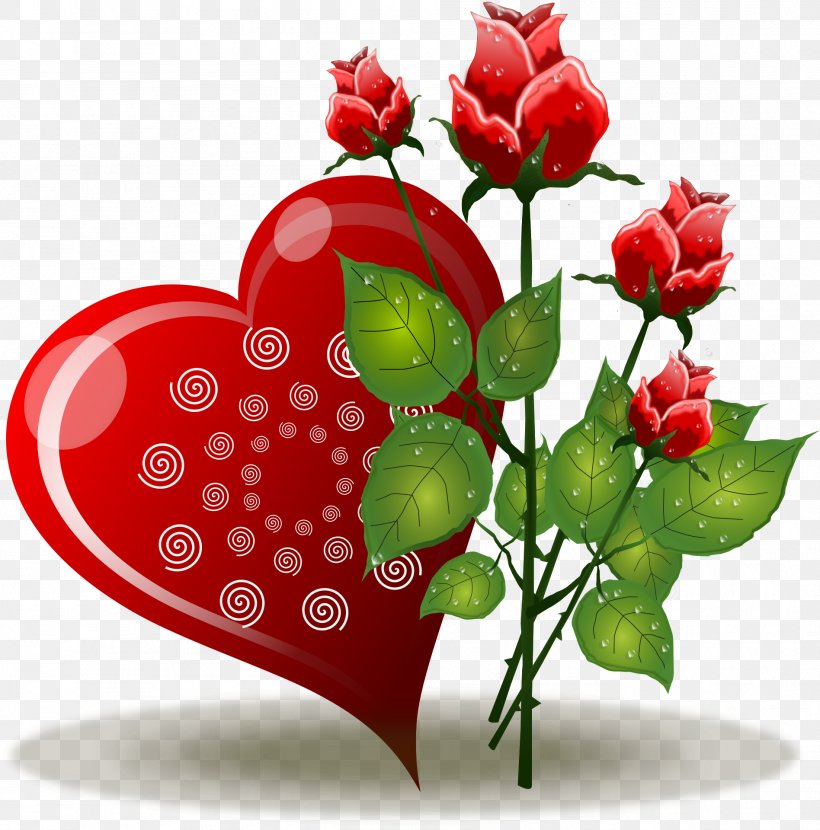 Heart Rose Flower Valentines Day Clip Art, PNG, 1896x1920px, Heart, Cut Flowers, Flora, Floral Design, Floristry Download Free