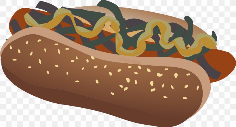 Hot Dog Hamburger Fast Food Clip Art, PNG, 2400x1293px, Hot Dog, Bologna Sausage, Bread, Dog, Fast Food Download Free