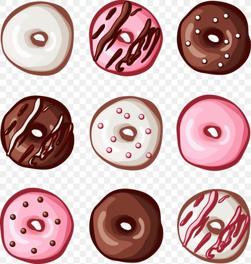 Doughnut Dessert Adobe Illustrator, PNG, 915x963px, Doughnut, Bonbon, Button, Cake, Chocolate Download Free