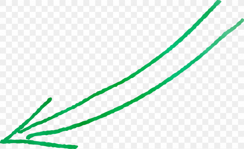 Green Line, PNG, 3000x1836px, Hand Drawn Arrow, Green, Line, Paint, Watercolor Download Free