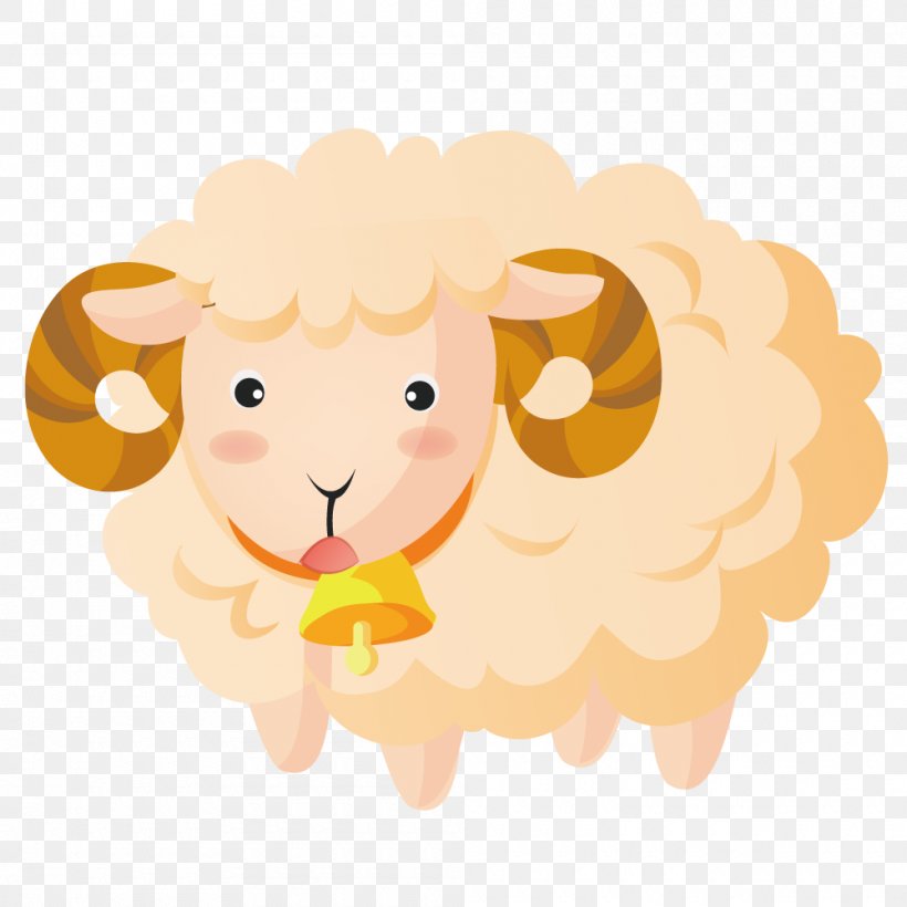 Sheep Cartoon Illustration, PNG, 1000x1000px, Sheep, Animal, Art ...