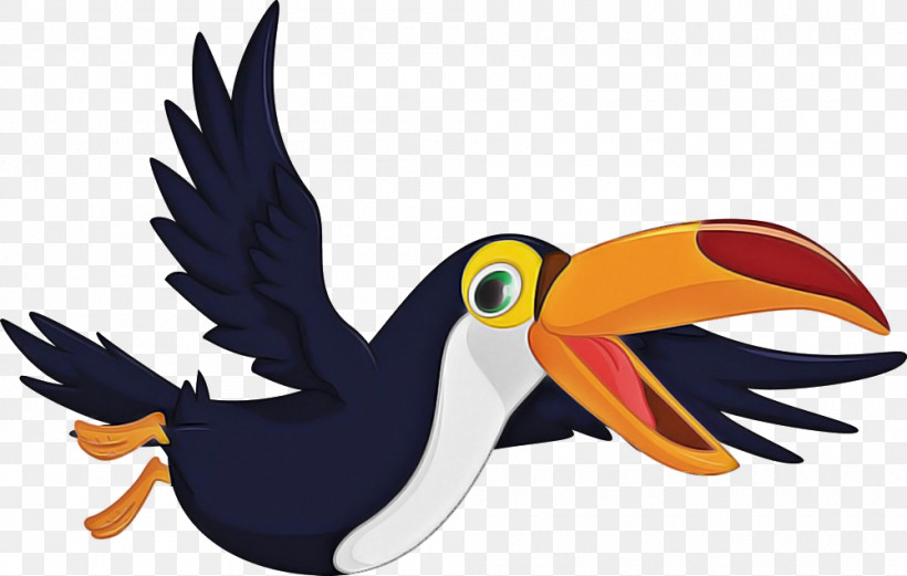 Toucan Bird Beak Cartoon Piciformes, PNG, 1000x636px, Toucan, Animal Figure, Beak, Bird, Cartoon Download Free