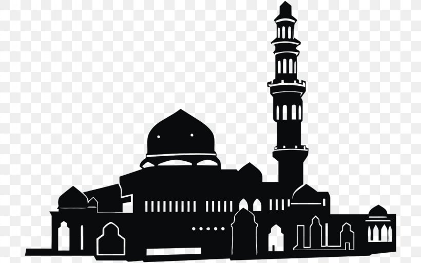 Al-Masjid An-Nabawi Mosque Islam Clip Art, PNG, 1280x800px, Almasjid Annabawi, Black And White, Brand, Building, Eid Alfitr Download Free