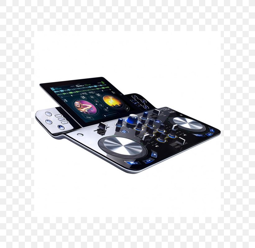 DJ Controller Audio Mixers Disc Jockey Guillemot Hercules DJControlWave Virtual DJ, PNG, 800x800px, Dj Controller, Audio, Audio Control Surface, Audio Mixers, Controller Download Free