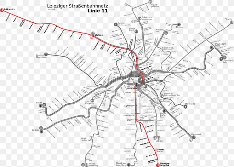 Linie 11 Trams In Leipzig BHÉV Public Transport, PNG, 1024x730px, Tram, Area, Budapest Metro, Diagram, Drawing Download Free