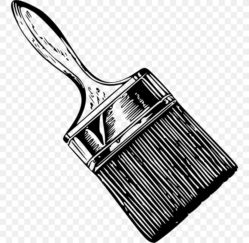 Paintbrush Painting Clip Art, PNG, 749x800px, Paintbrush, Art, Black And White, Brush, Drawing Download Free