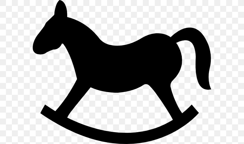 Rocking Horse Toy Clip Art, PNG, 600x486px, Rocking Horse, Black, Black And White, Child, Dog Like Mammal Download Free