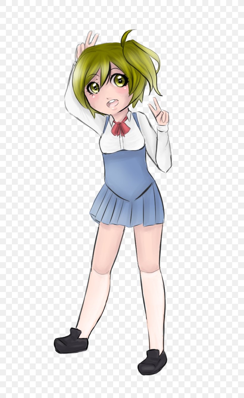 Yandere Simulator Fan Art Character, PNG, 597x1336px, Watercolor, Cartoon, Flower, Frame, Heart Download Free