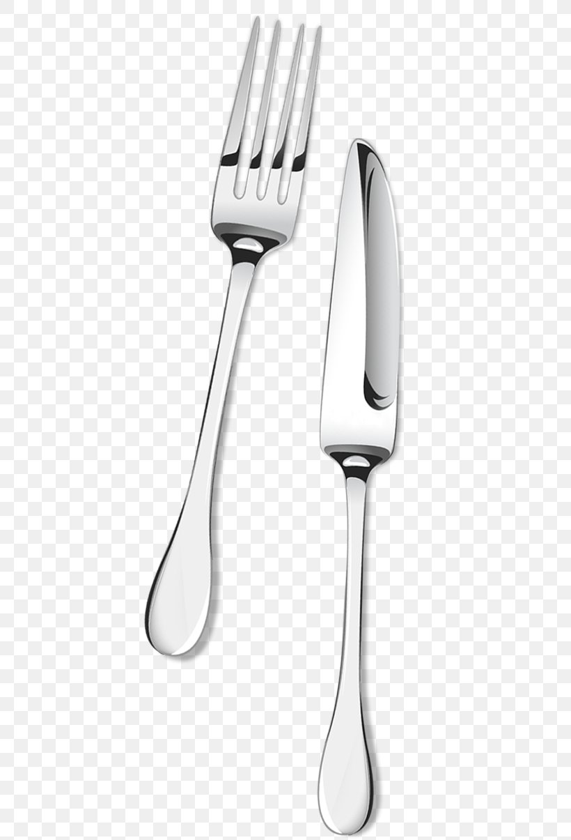 Fork Table Knife Spoon, PNG, 561x1205px, Fork, Black And White, Cutlery, Kitchen, Kitchen Knife Download Free