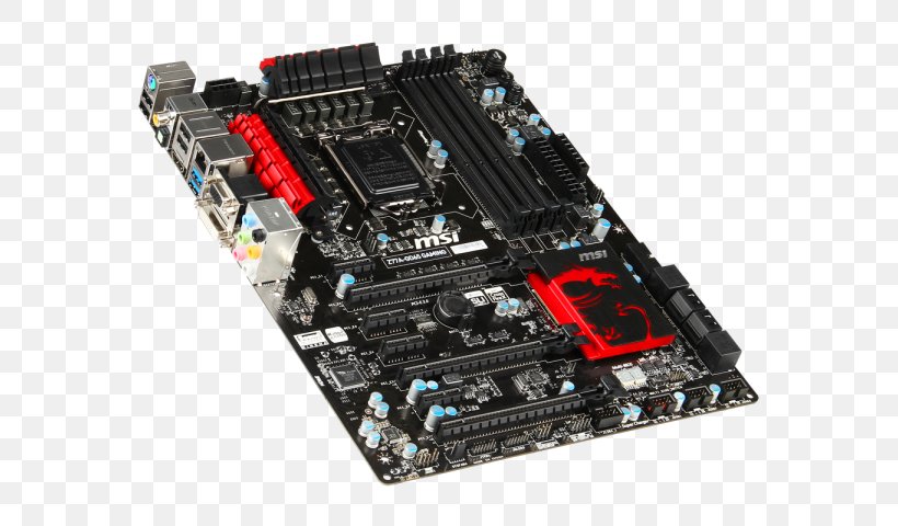 Intel Motherboard LGA 1151 MSI Z170A GAMING M5, PNG, 600x480px, Intel, Atx, Computer, Computer Component, Computer Cooling Download Free