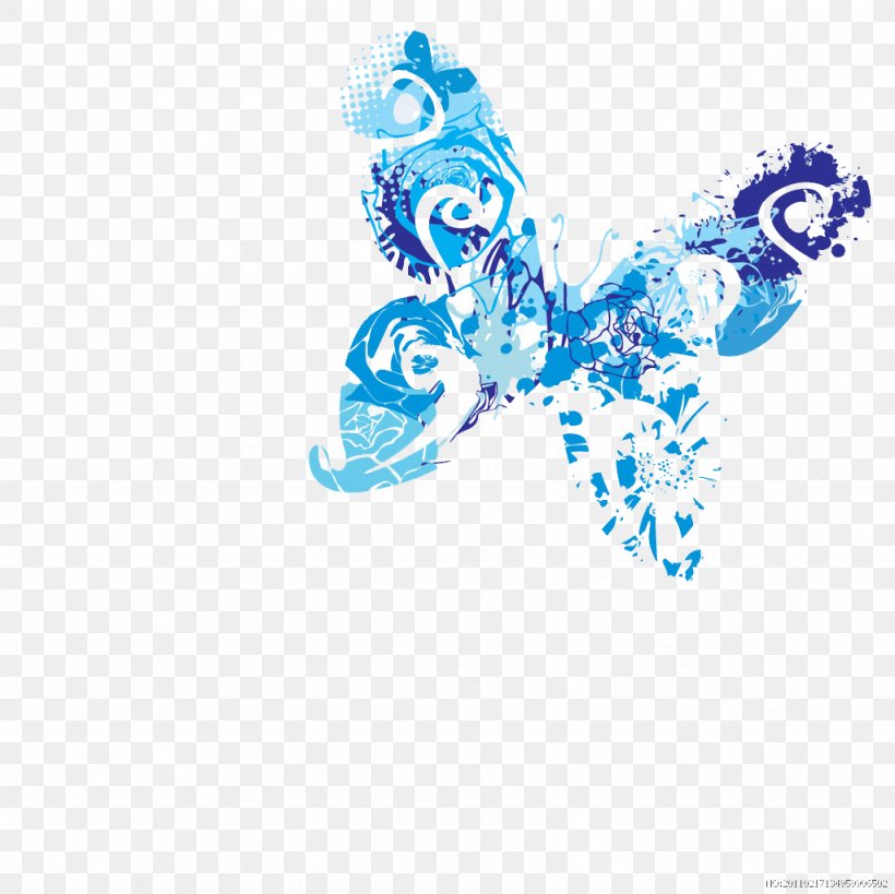 Papillon Dog Butterfly, PNG, 1024x1023px, Papillon Dog, Blue, Butterfly, Cobalt Blue, Electric Blue Download Free