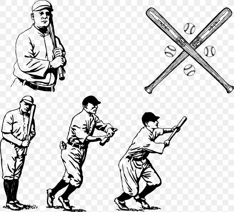 Baseball Bat Vintage Base Ball Clip Art, PNG, 1285x1165px, Baseball, Area, Arm, Art, Ball Download Free