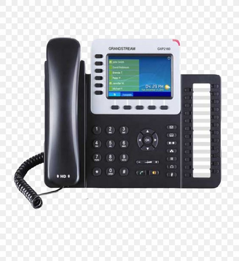 Grandstream GXP2160 Grandstream Networks Voice Over IP VoIP Phone Grandstream GXP2140, PNG, 1412x1540px, Grandstream Gxp2160, Caller Id, Communication, Corded Phone, Electronics Download Free