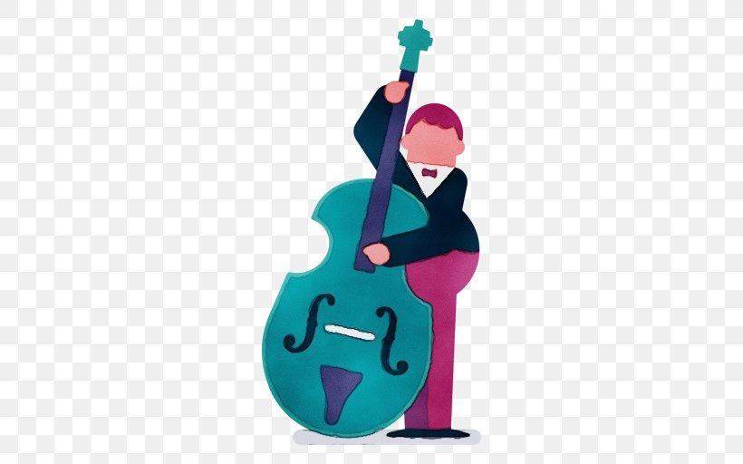 String Instrument Double Bass String Instrument Cello Musical Instrument, PNG, 512x512px, Watercolor, Bowed String Instrument, Cellist, Cello, Double Bass Download Free