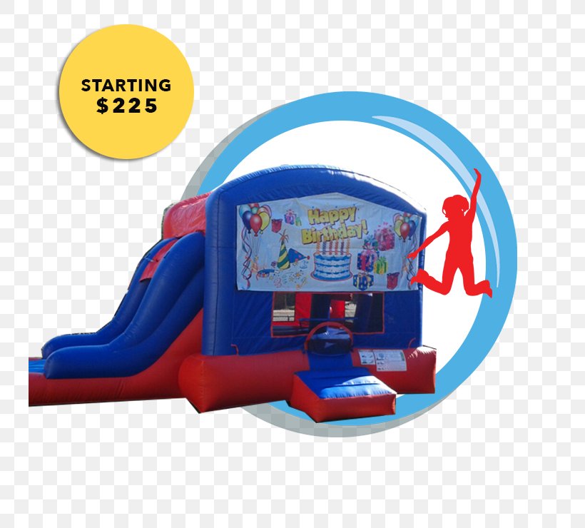 Inflatable Bouncers Playground Slide Water Slide WeeJump Bounce Houses At $130, PNG, 740x740px, Inflatable, Castle, Electric Blue, Funhouse, Games Download Free