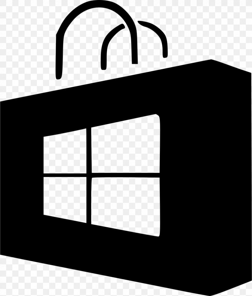 Microsoft Store Hyper-V Windows Phone Store Windows Server 2012, PNG, 834x980px, Microsoft Store, Area, Black, Black And White, Brand Download Free