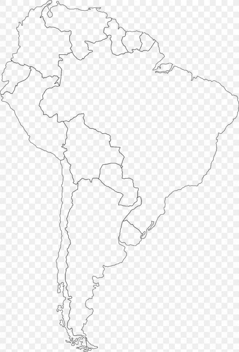 South America Latin America Map Clip Art, PNG, 868x1280px, South America, Americas, Area, Artwork, Black And White Download Free