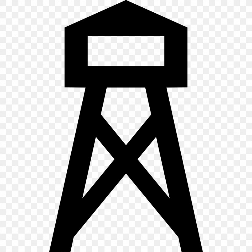 Water Tower Clip Art, PNG, 1024x1024px, Water Tower, Black, Black And White, Brand, Drawing Download Free