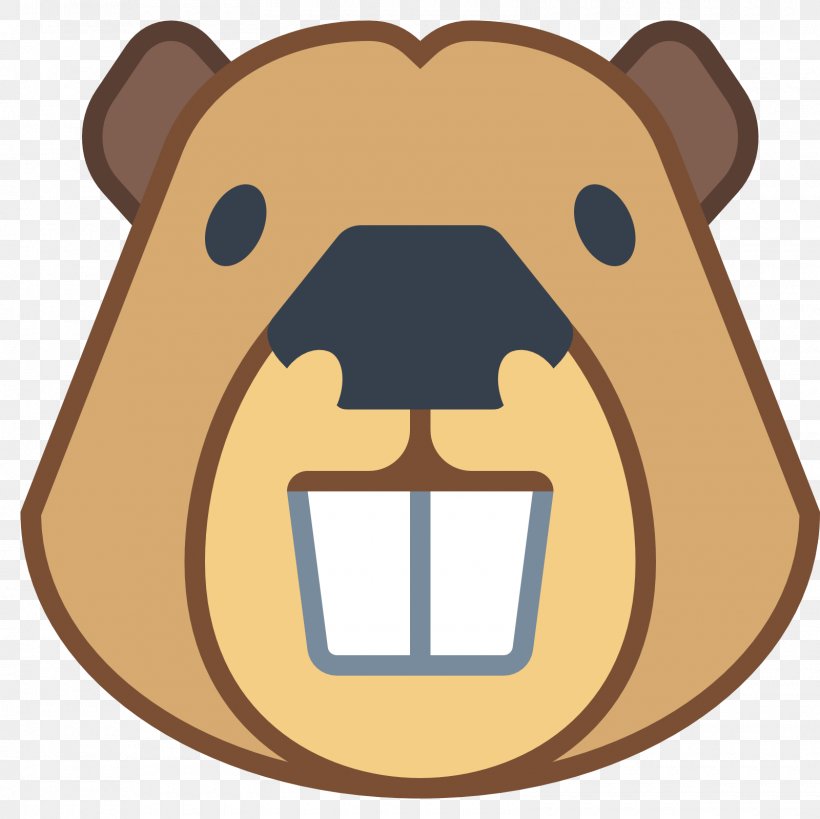 Beaver Face Icon, PNG, 1600x1600px, Beaver, Bear, Carnivoran, Dog Like Mammal, Emoji Download Free