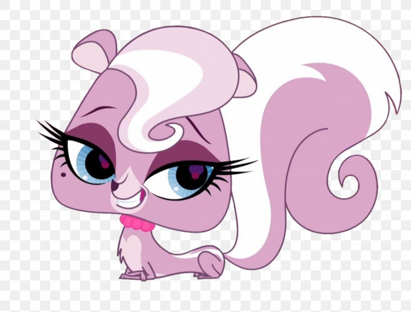 Cat Littlest Pet Shop Horse Spotted Skunk, PNG, 1024x779px, Watercolor, Cartoon, Flower, Frame, Heart Download Free