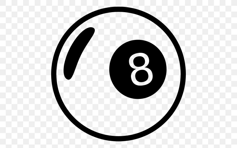 Eight-ball Game Pool, PNG, 512x512px, Eightball, Area, Ball, Billiards, Black And White Download Free