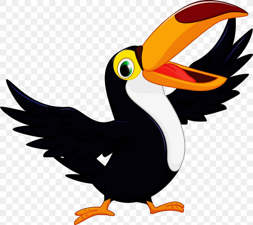Bird Toucan Beak Piciformes Cartoon, PNG, 1000x890px, Bird, Beak, Cartoon, Flightless Bird, Hornbill Download Free