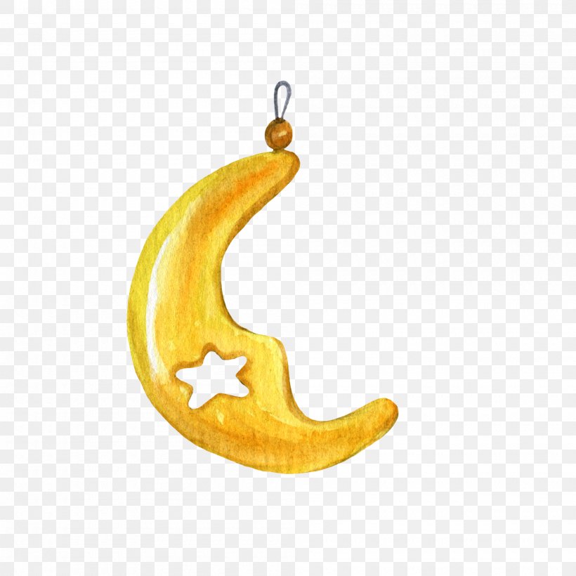 Moon Watercolor Painting, PNG, 2000x2000px, Moon, Body Jewelry, Cartoon, Computer, Food Download Free