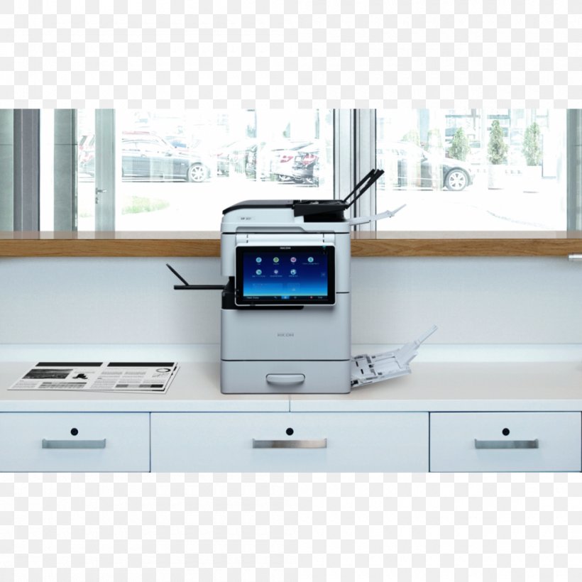 Multi-function Printer Ricoh Dell Gestetner, PNG, 1000x1000px, Printer, Business, Dell, Device Driver, Fax Download Free