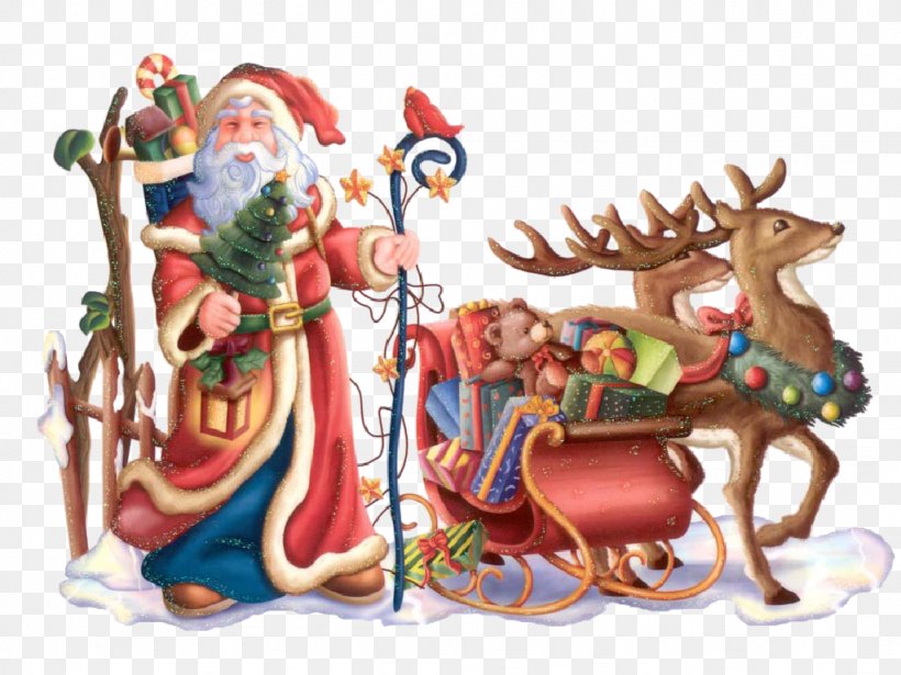 Santa Claus Reindeer Christmas Saint Nicholas Day Desktop Wallpaper, PNG, 1024x768px, Santa Claus, Child, Christmas, Christmas Card, Christmas Decoration Download Free