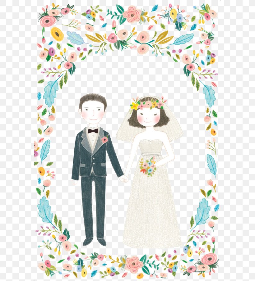 Wedding Invitation Marriage Illustration, PNG, 600x905px, Wedding Invitation, Art, Cartoon, Couple, Drawing Download Free