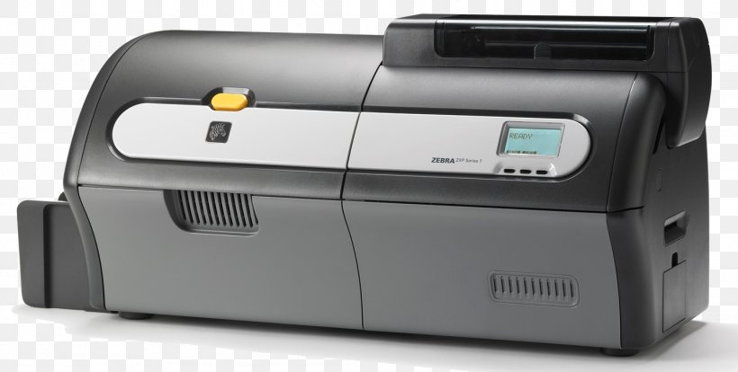 Card Printer Zebra Technologies Printing Zebra ZXP Series 7, PNG, 1434x724px, Card Printer, Dyesublimation Printer, Electronic Device, Hardware, Hid Global Download Free
