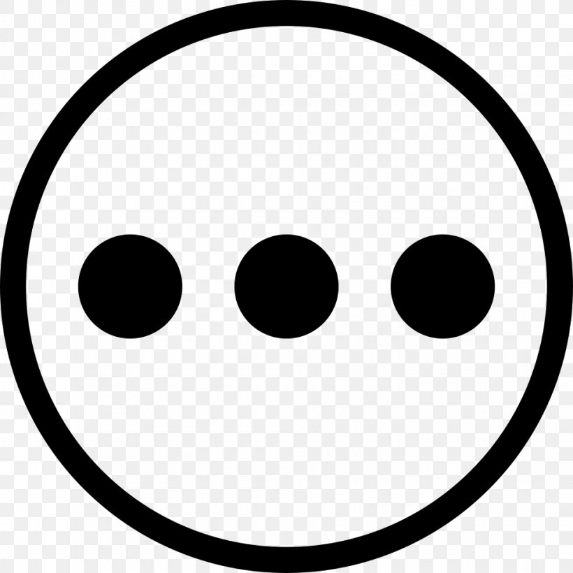 Emoticon Symbol Clip Art, PNG, 980x980px, Emoticon, Black, Black And White, Button, Facial Expression Download Free