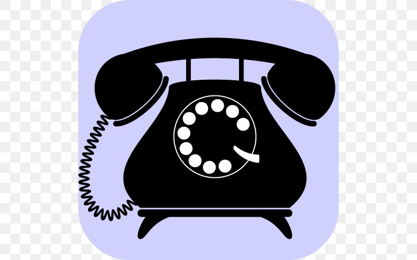 Telephone Royalty-free Rotary Dial, PNG, 512x512px, Telephone, Black, Black And White, Can Stock Photo, Customer Service Download Free
