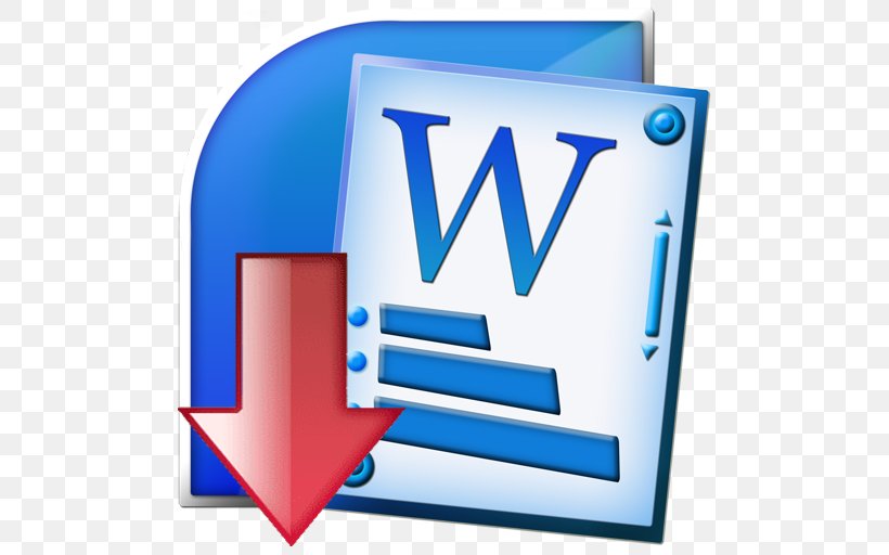 Microsoft Word Microsoft Office 2007 Microsoft Excel, PNG, 512x512px, Microsoft Word, Area, Blue, Brand, Computer Icon Download Free