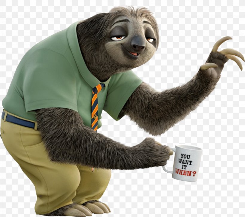 Three-toed Sloth Flash Nick Wilde Lt. Judy Hopps, PNG, 2303x2048px, Sloth, Character, Chief Bogo, Film, Flash Download Free