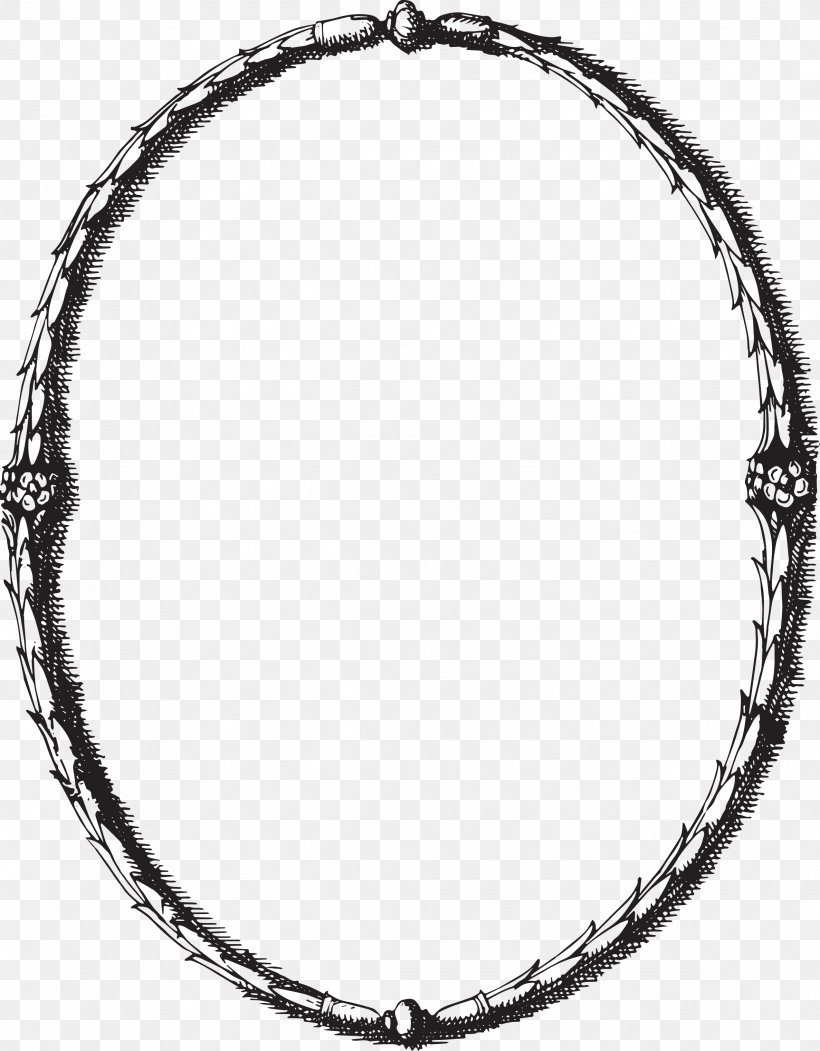 Borders And Frames Picture Frames Oval Decorative Arts Clip Art, PNG, 2374x3045px, Borders And Frames, Antique, Black And White, Body Jewelry, Bracelet Download Free