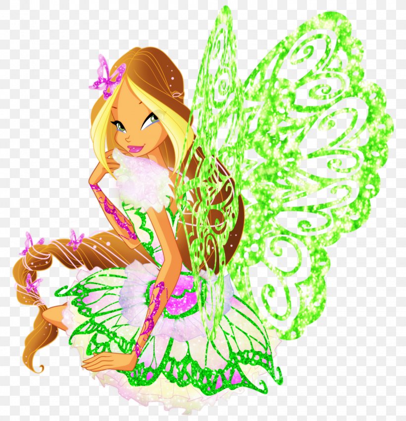 Flora Bloom Musa Fairy Winx Club, PNG, 1540x1600px, Flora, Barbie, Bloom, Butterflix, Butterfly Download Free