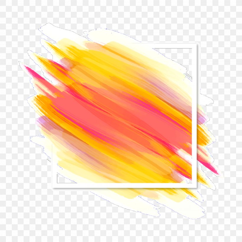 Watercolor Painting Paint Brushes Clip Art Vector Graphics, PNG, 2896x2896px, Watercolor Painting, Brush, Color, Ink Brush, Orange Download Free