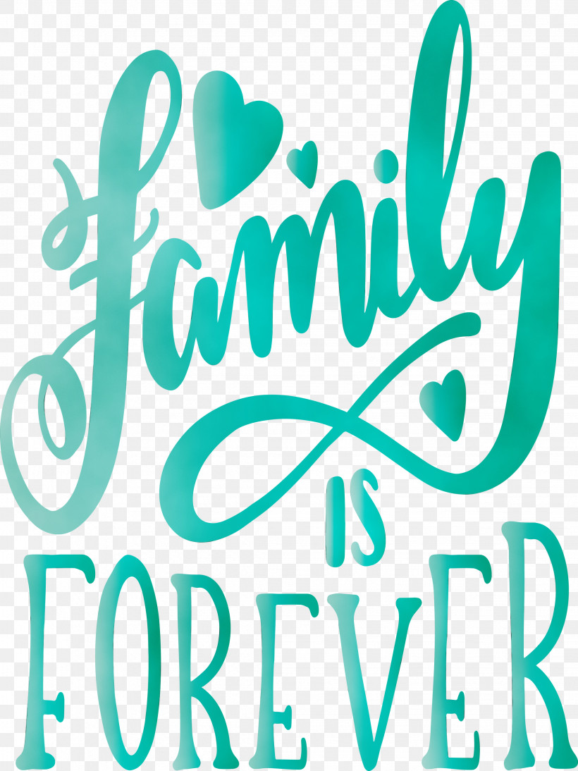 Font Text Green Turquoise Teal, PNG, 2247x3000px, Family Day, Family Is Forever, Green, Heart, Logo Download Free