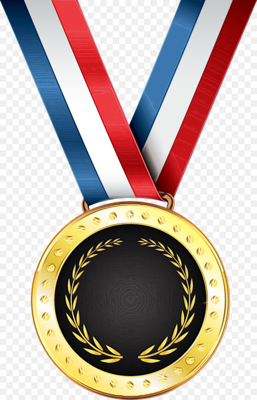 Gold Medal, PNG, 1028x1600px, Watercolor, Award, Badge, Bronze Medal, Flag Download Free