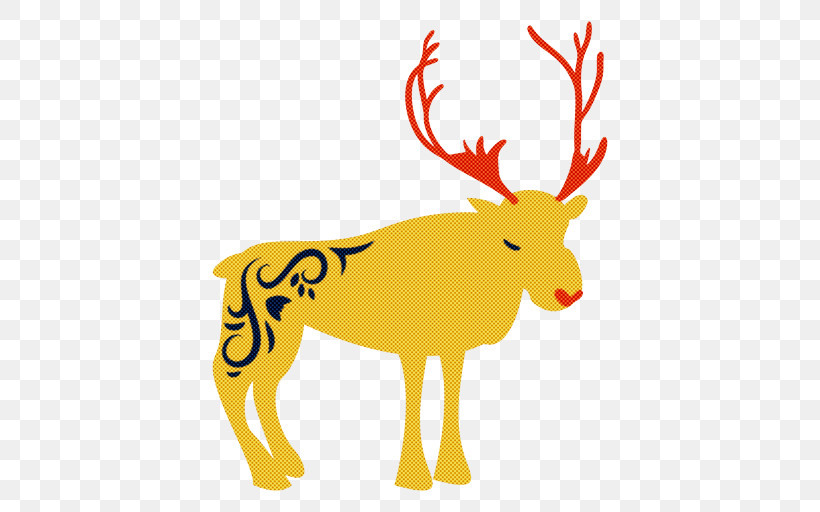 Reindeer, PNG, 512x512px, Reindeer, Antler, Biology, Cartoon, Character Download Free